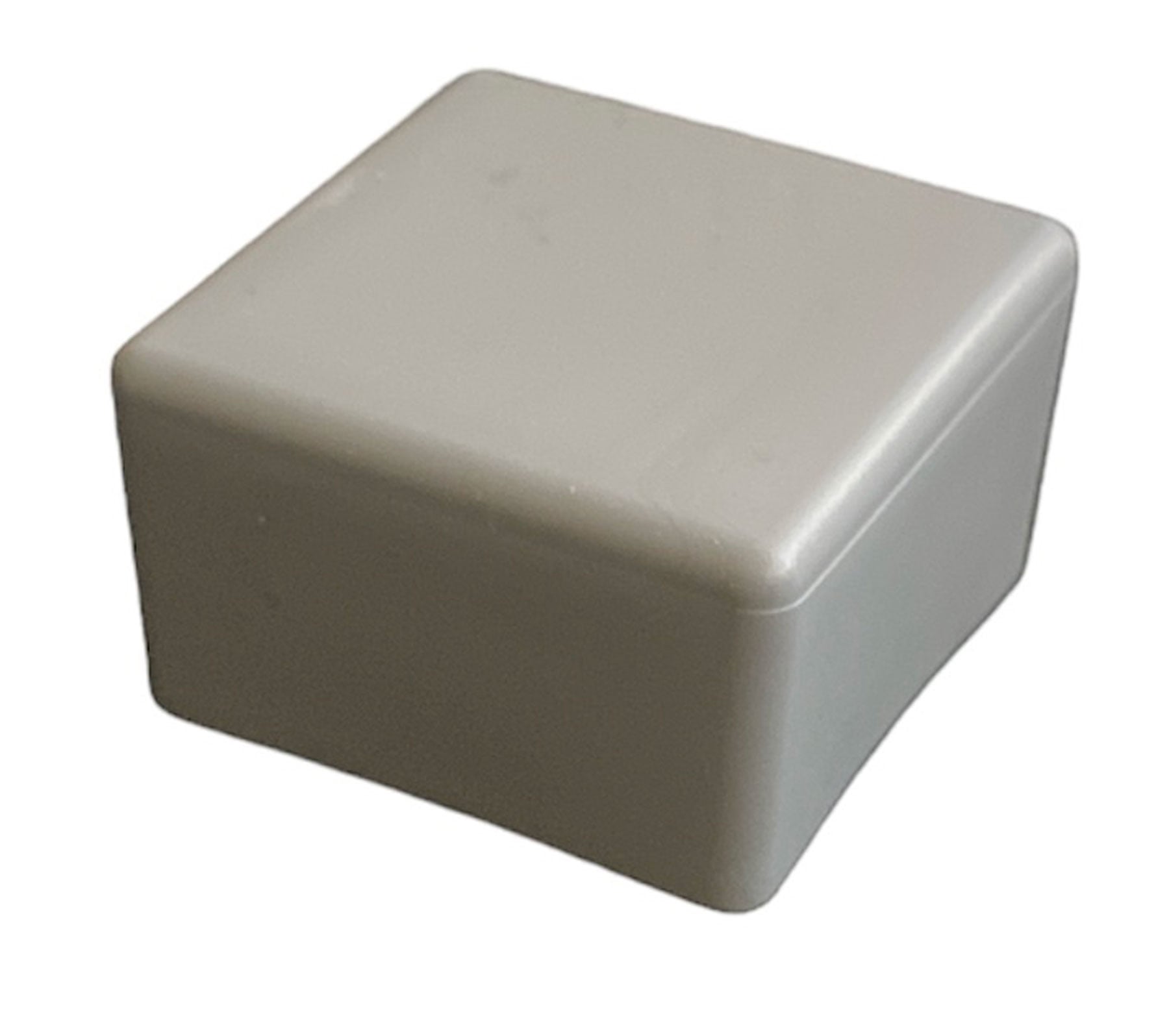 Structures - end cap for mounting rail - grey (beveled)