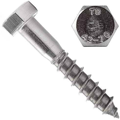 Structures - hexagonal screw - DIN 571 - M8x70mm - A2 (100 pcs.)