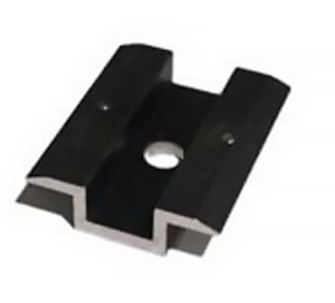 Structures - middle Clamp - 41x50 - black - with grounding pins