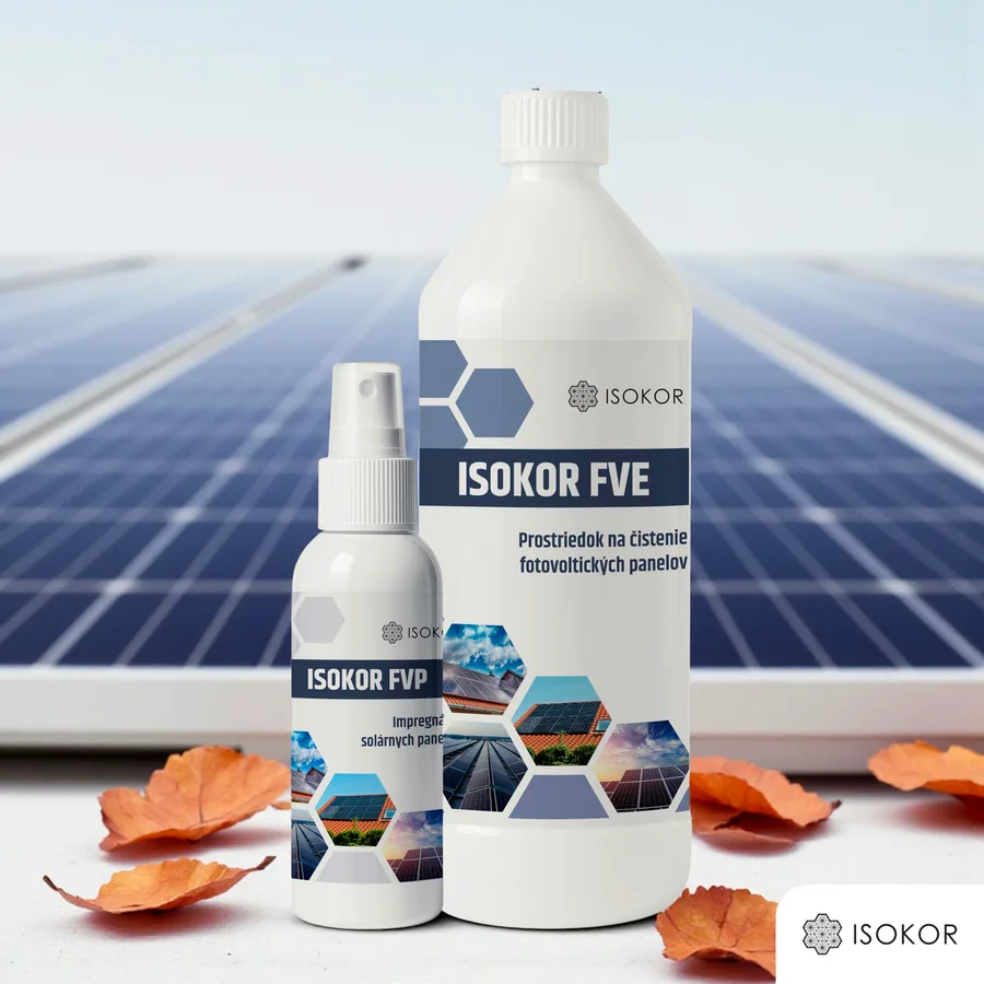 Isokor Solar Set – čistenie a impregnácia pre 12 až 21 panelov