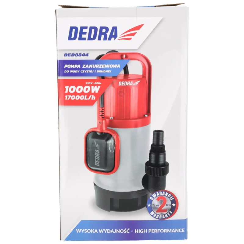 Ponorné čerpadlo 1000W na čistú a na špinavú vodu 6