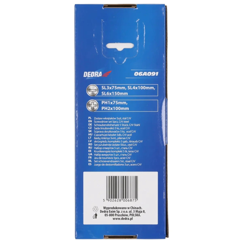Súprava skrutkovačov 5 ks, CrV oceľ 2