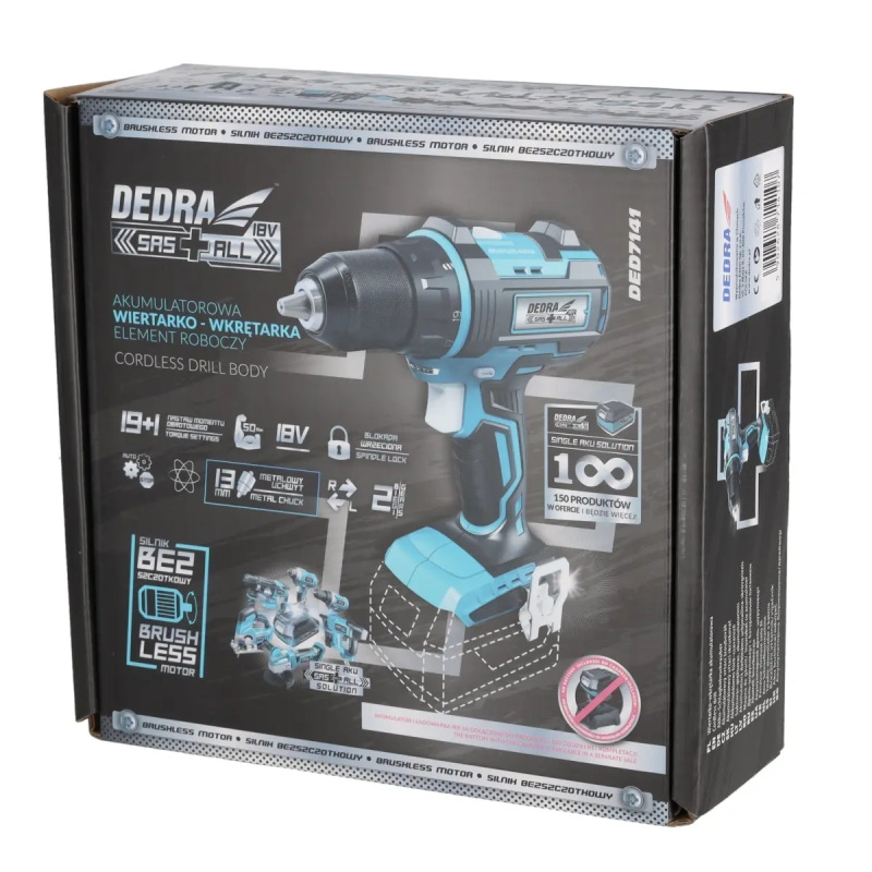 Bezuhlíkový skrutkovač 18 V 13 mm bez príklepu 3