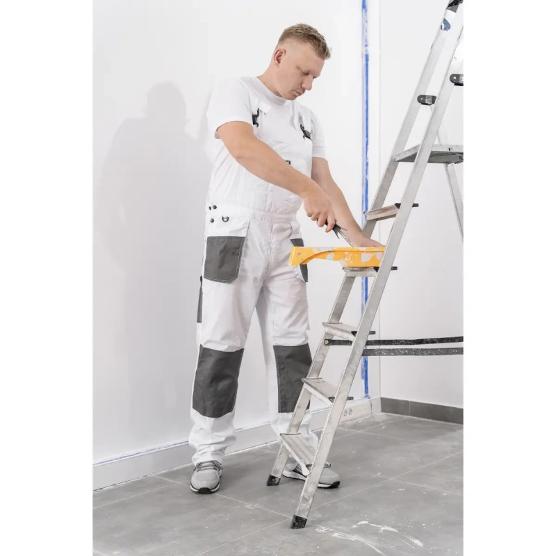 Nohavice ochranné montérky veľkosť S/48, biela, gramáž 190g/m2 1