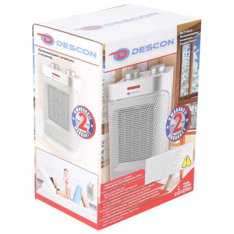 Keramický termnoventilátor 1500W 3