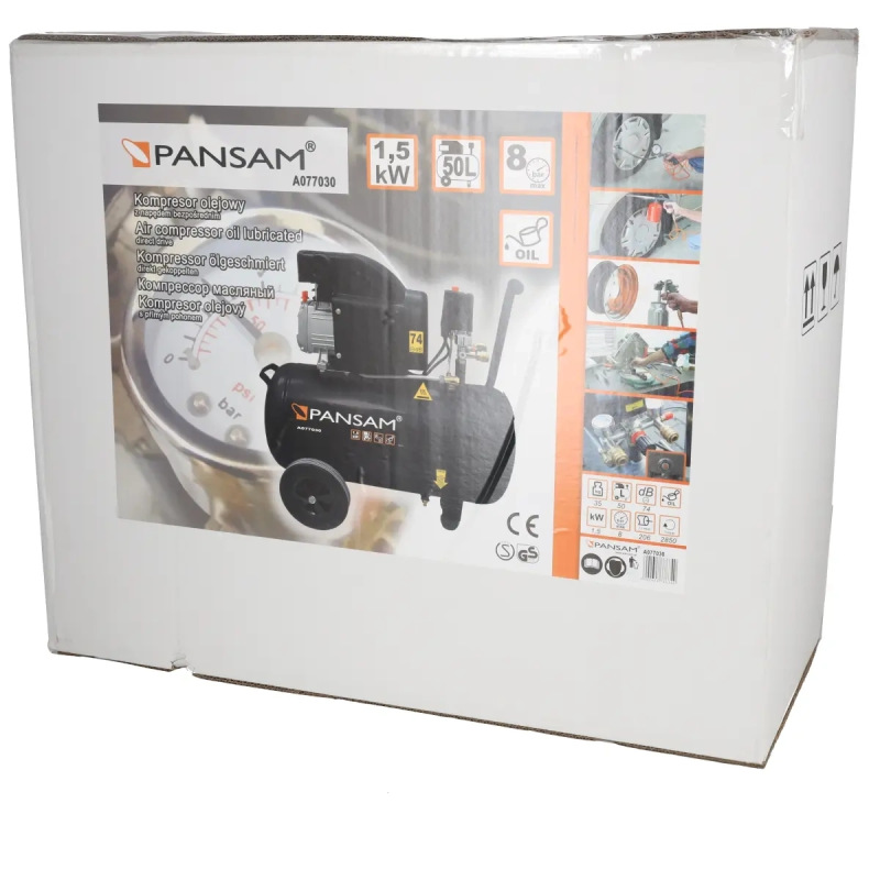 Kompresor olejový 1500W, 8atm, 50litrov, 200l/min 2