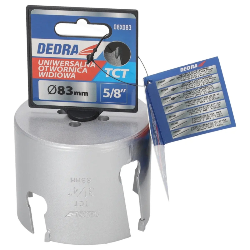 Univerzálny korunkový vrták TCT 83 mm 5/8'' 2