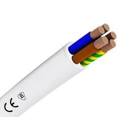 Kábel OWY 5x4mm2 700V biely