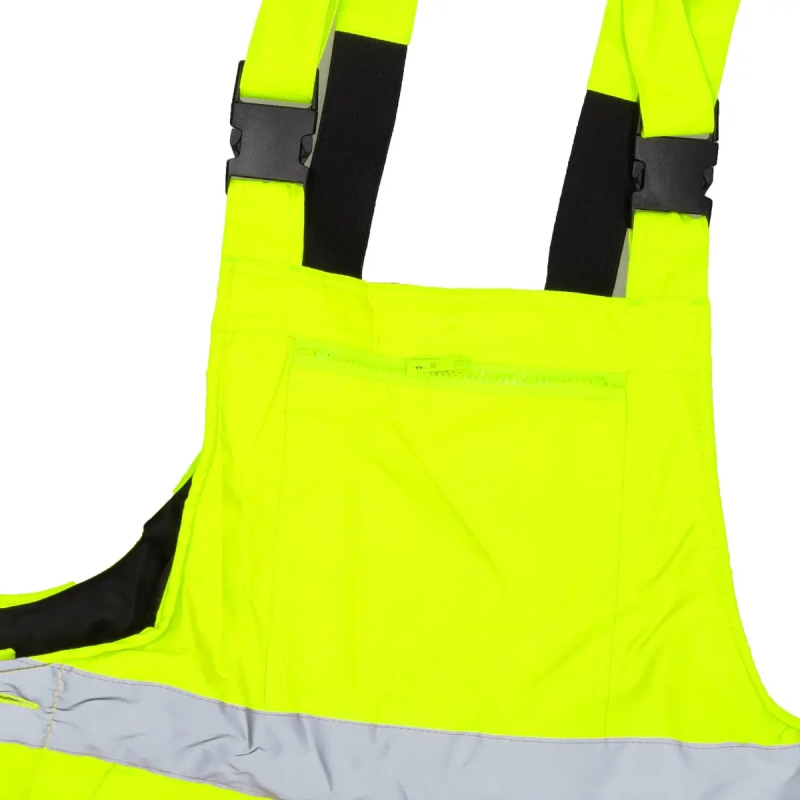 Zateplené reflexné montérky, veľkosť XXXL,žlté 2