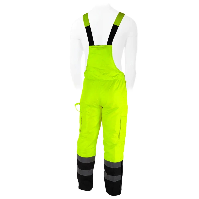 Zateplené reflexné montérky, veľkosť L,žlté 1