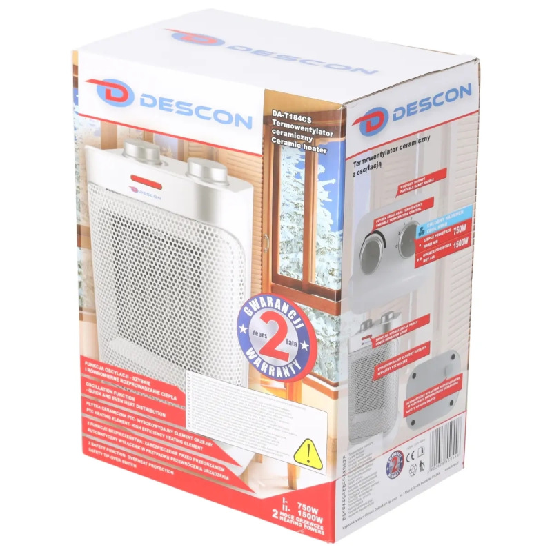 Keramický termnoventilátor 1500W 4