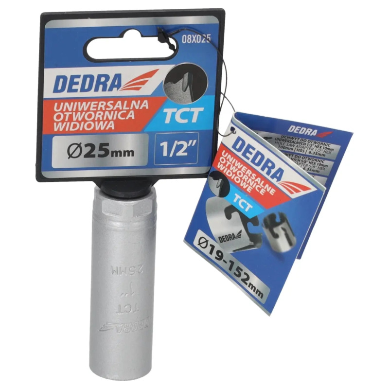 Univerzálny korunkový vrták TCT 25 mm 1/2'' 2
