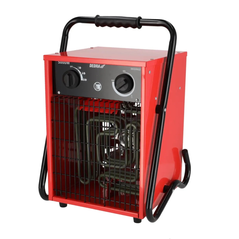 Elektricky ohrievač vzduchu 2500/5000W, 400 V, termostat, funkcia ventilátora 3