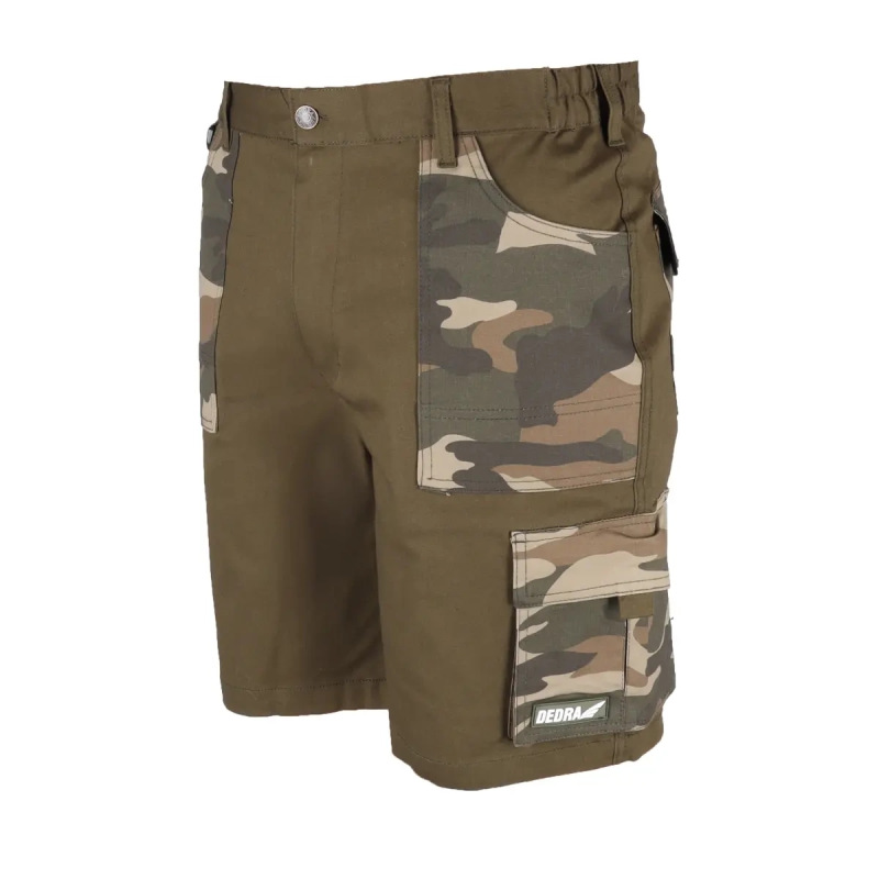 Maskáčové šortky, veľkosť XXL, bavlna+elastan, 240g/m2 1