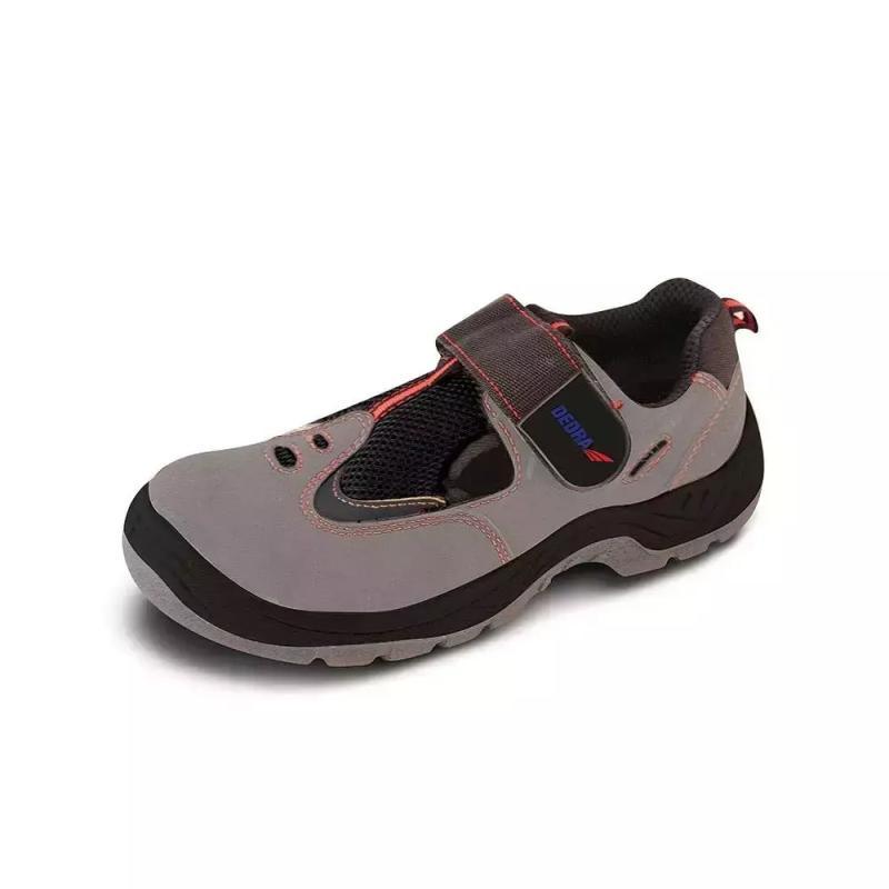 Bezpečnostné sandále D2, PU nubuk, veľkosť: 40, kat. S1 SRC
