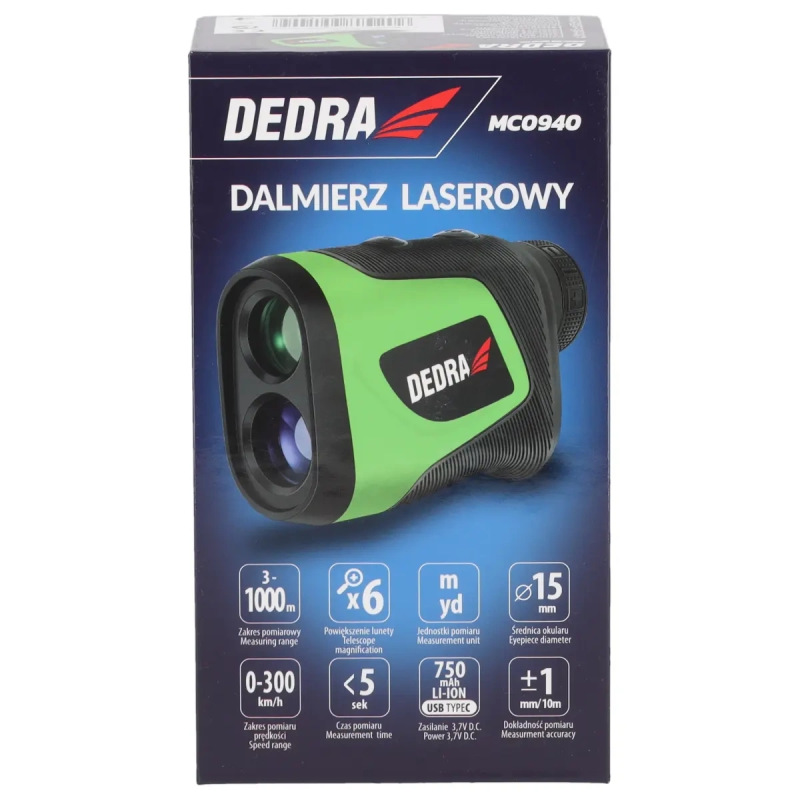 Laserový diaľkomer 1000m, monokulárny 9