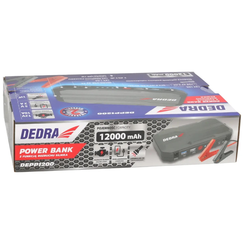 Powerbank s funkciou štartovania motora 12000 mAh 3