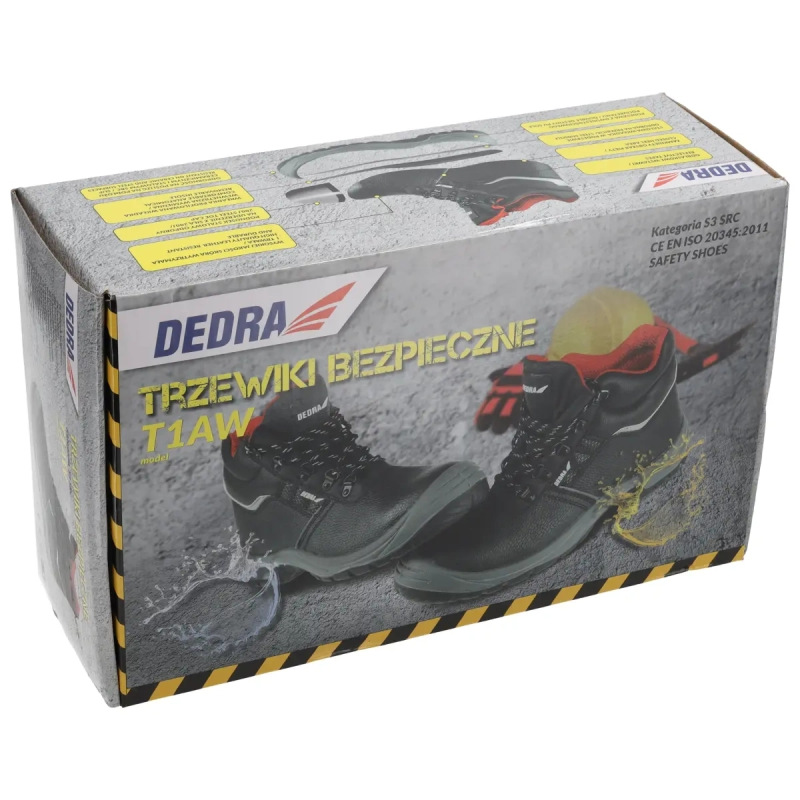 Bezpečnostné topánky T1AW, kožené, veľkosť: 40, kat. S3 SRC 5