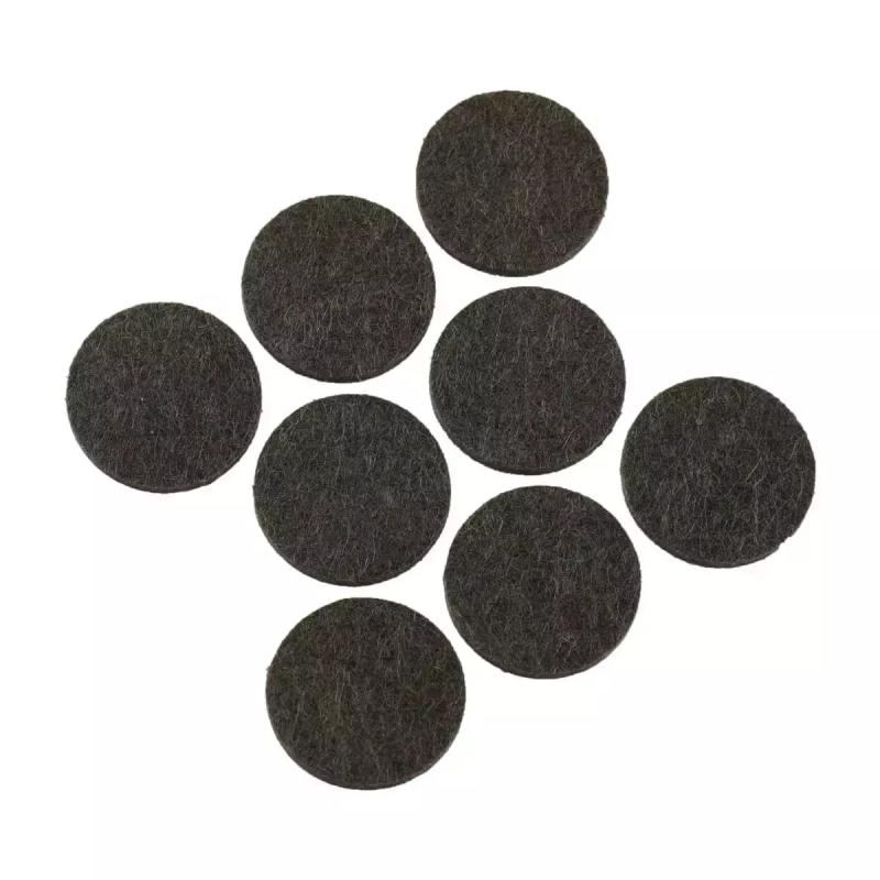 Samolepiace plsťové podložky, súprava 8 ks, okrúhle 25 mm, hnedé