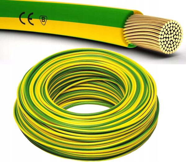 Kábel LGY 6mm2 750V Ż/O žlto-zelený vodič / lanko