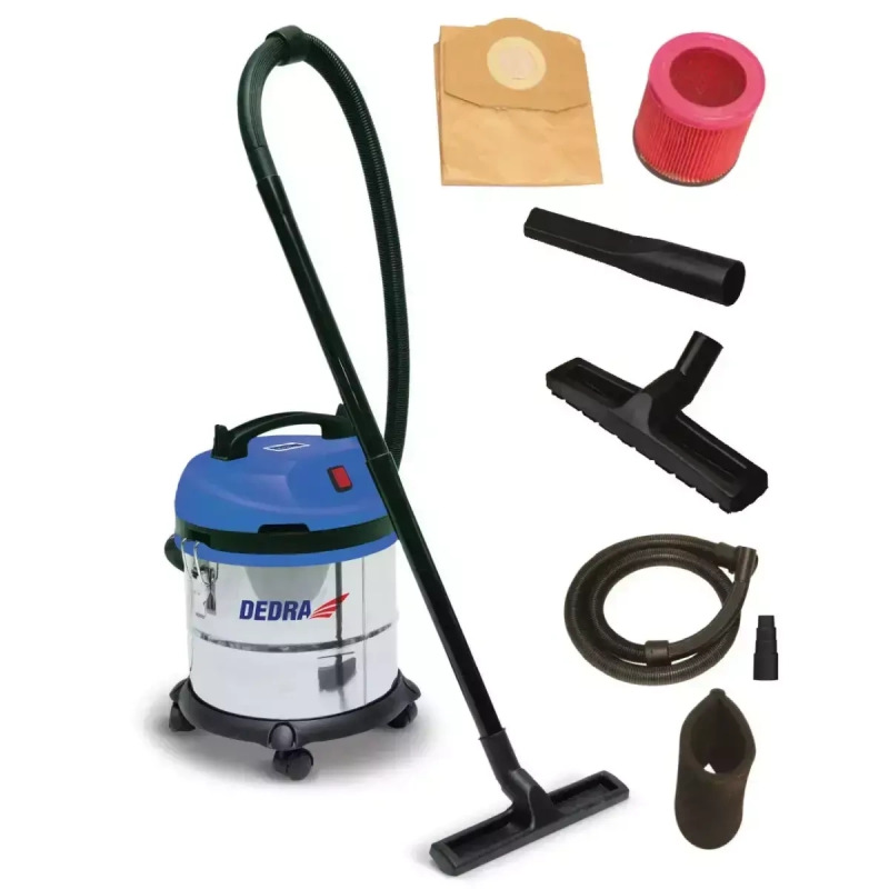 Dielenský vysávač pre vysávanie na sucho-mokro, motor 1200W, sanie 31 litrov/sek., obsah nádoby 20L, 1