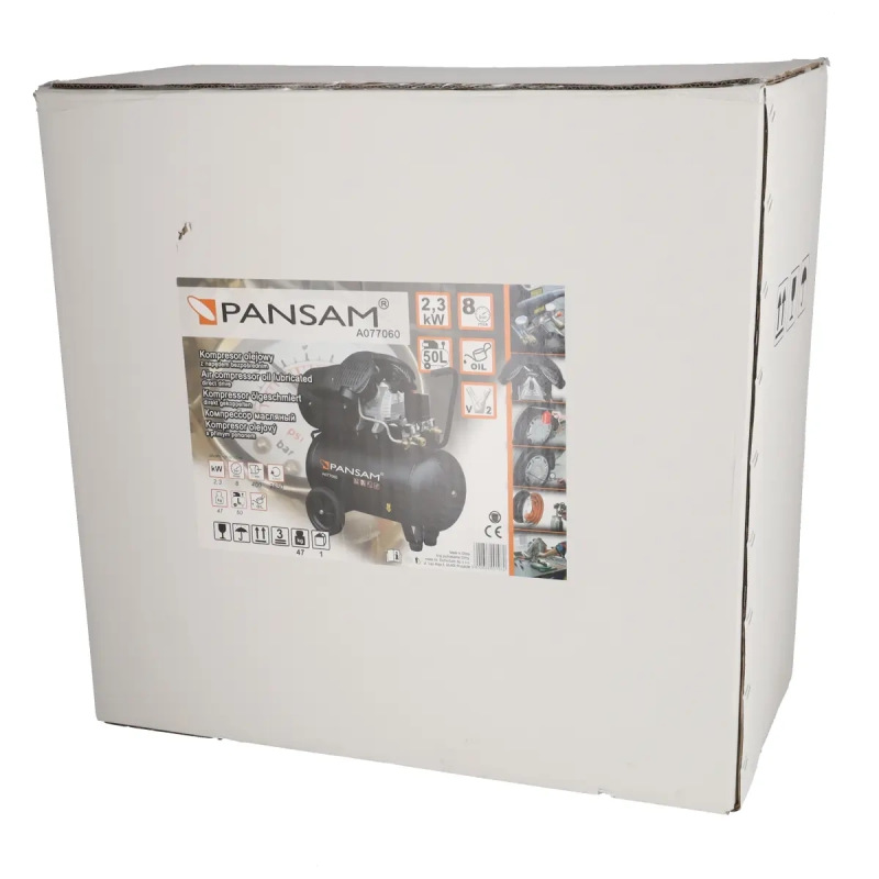 Kompresor olejový 2-valec do V, 2,3 kW, 50l 3