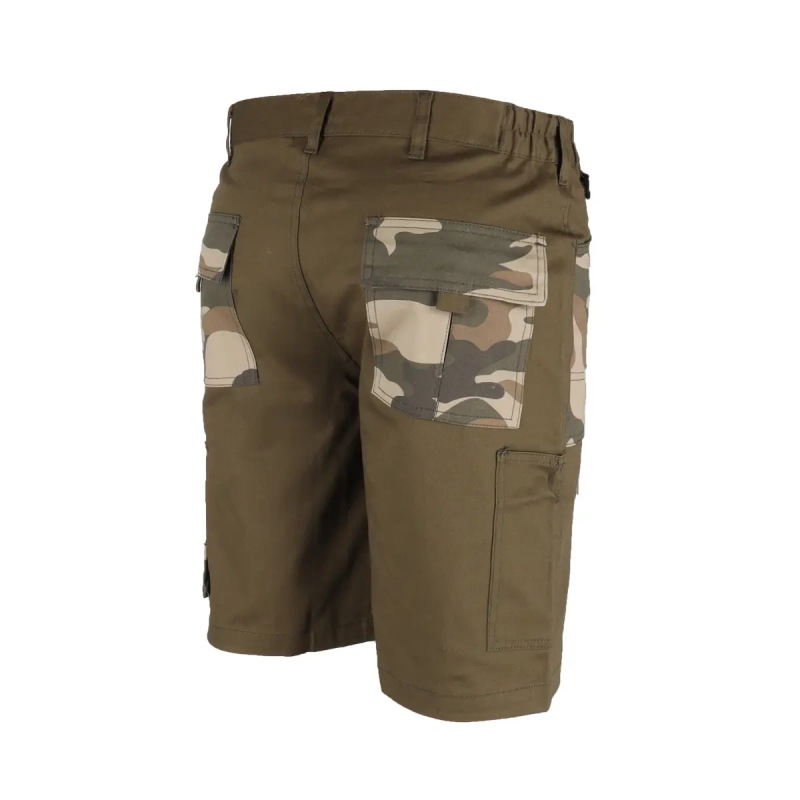 Maskáčové šortky, veľkosť XXL, bavlna+elastan, 240g/m2 3