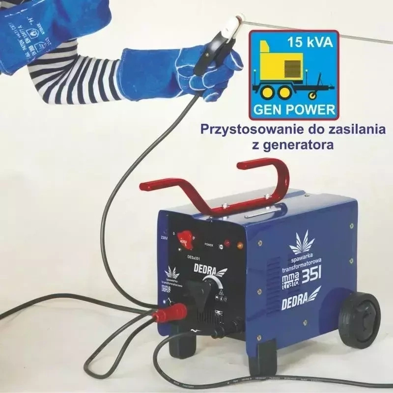 Transformátorová zváračka 250A 230V/400V V balení káble so svorkou a držiakom elektród v dĺžke 1,5m, 2
