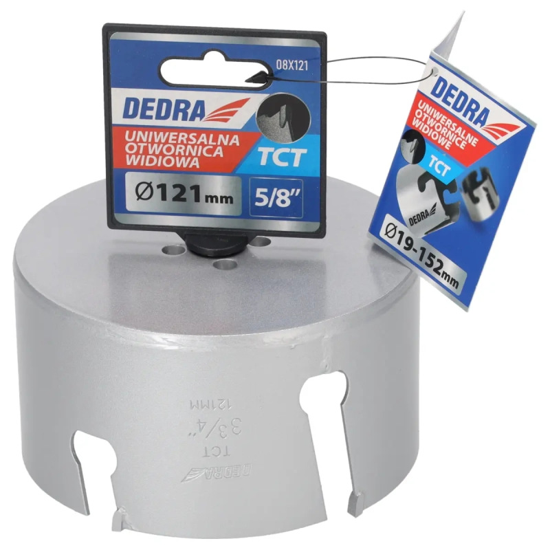 Univerzálny korunkový vrták TCT 121 mm 5/8'' 2