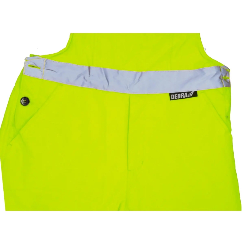 Zateplené reflexné montérky, veľkosť S,žlté 4