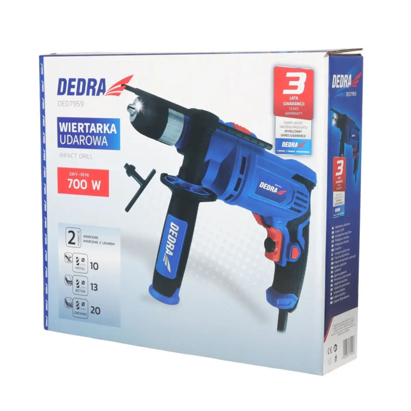 Príklepová vŕtačka 700W 1