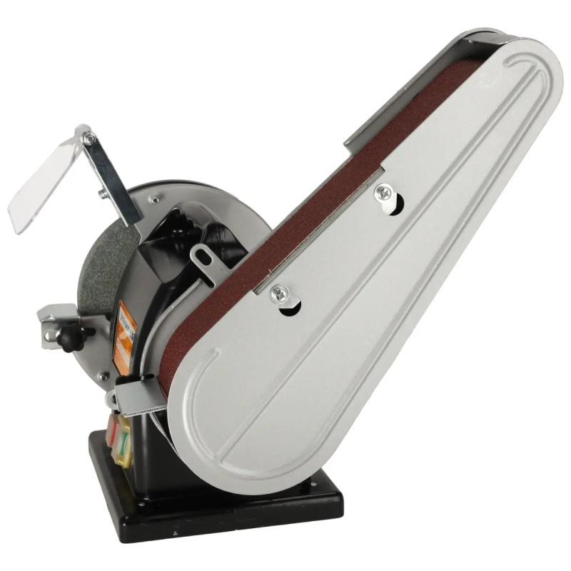 Brúska stolová tanierová a pásová 200W, 150x20x12,7mm, páska 50x686mm, elektromagneticky bezpečnostn 7