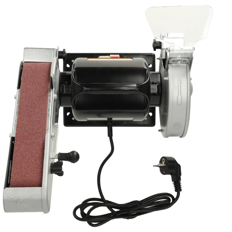 Brúska stolová tanierová a pásová 200W, 150x20x12,7mm, páska 50x686mm, elektromagneticky bezpečnostn 10