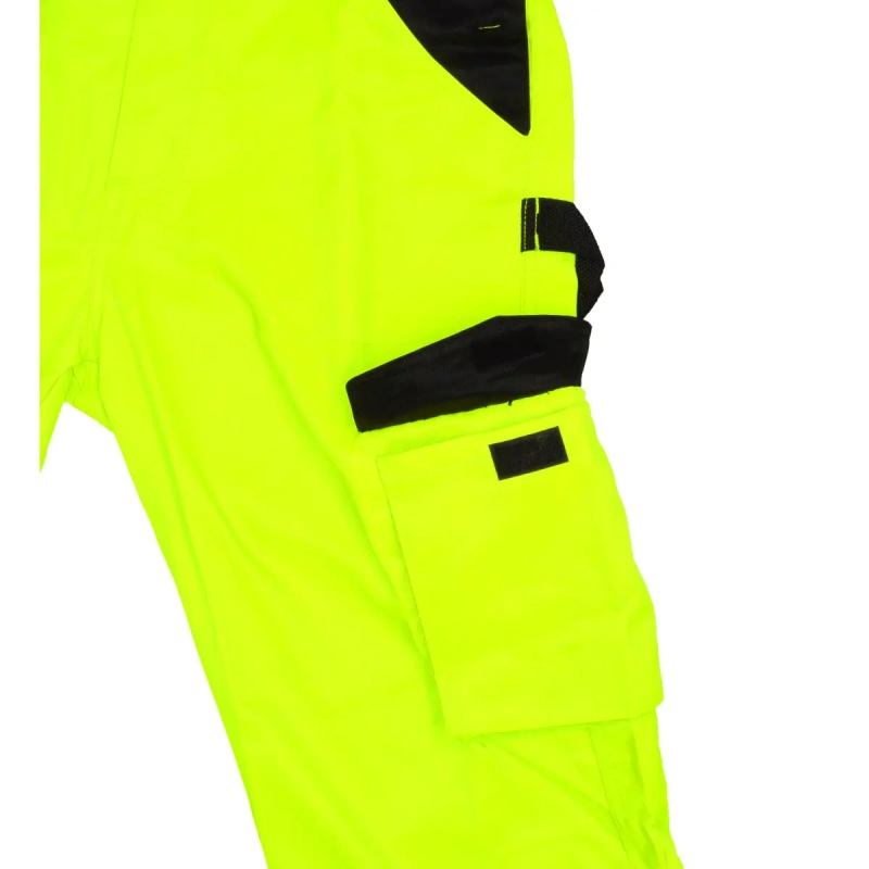 Reflexné montérky veľkosť XXL, žlté 5