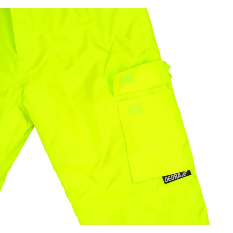 Zateplené reflexné nohavice veľkosť L, žlté 4