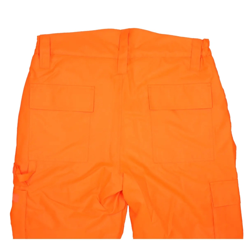 Zateplené reflexné nohavice veľkosť XXXL, oranžové 2