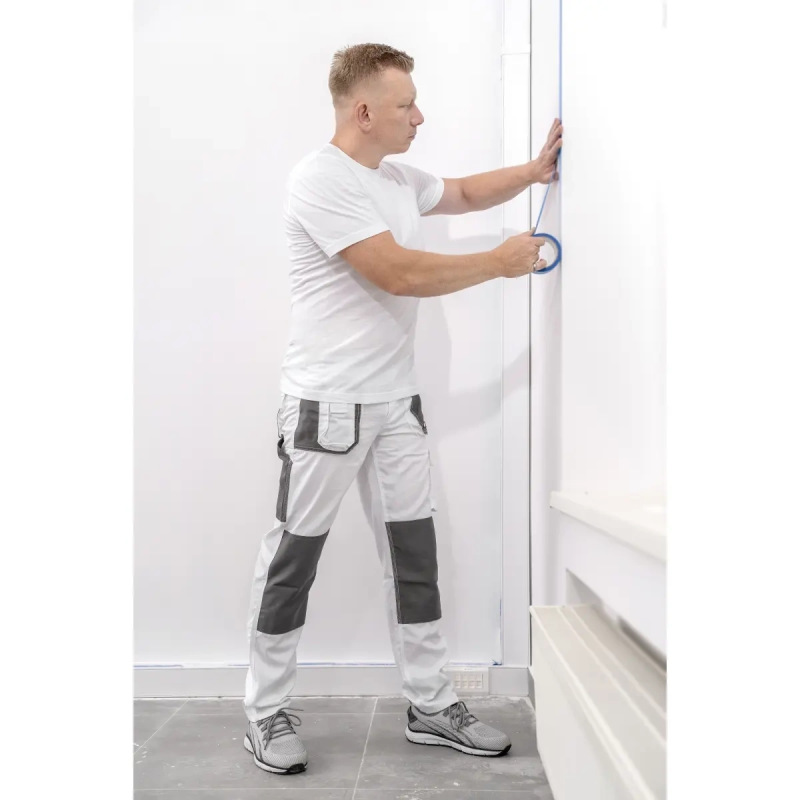 Nohavice ochranné veľkosť S/48, biela, gramáž 190g/m2 6