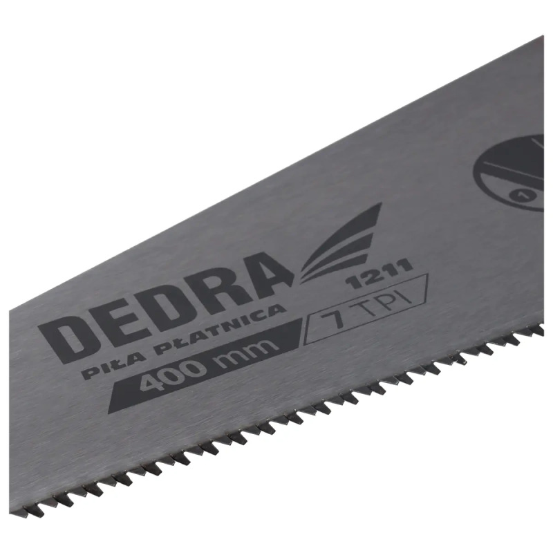 Pílka ručná trojuholníková 400mm, rúčka gumená, zuby kalen 1