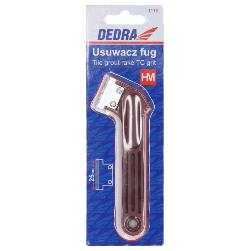 Škrabka-špachtla prehlbnovačka drážok 25mm 1