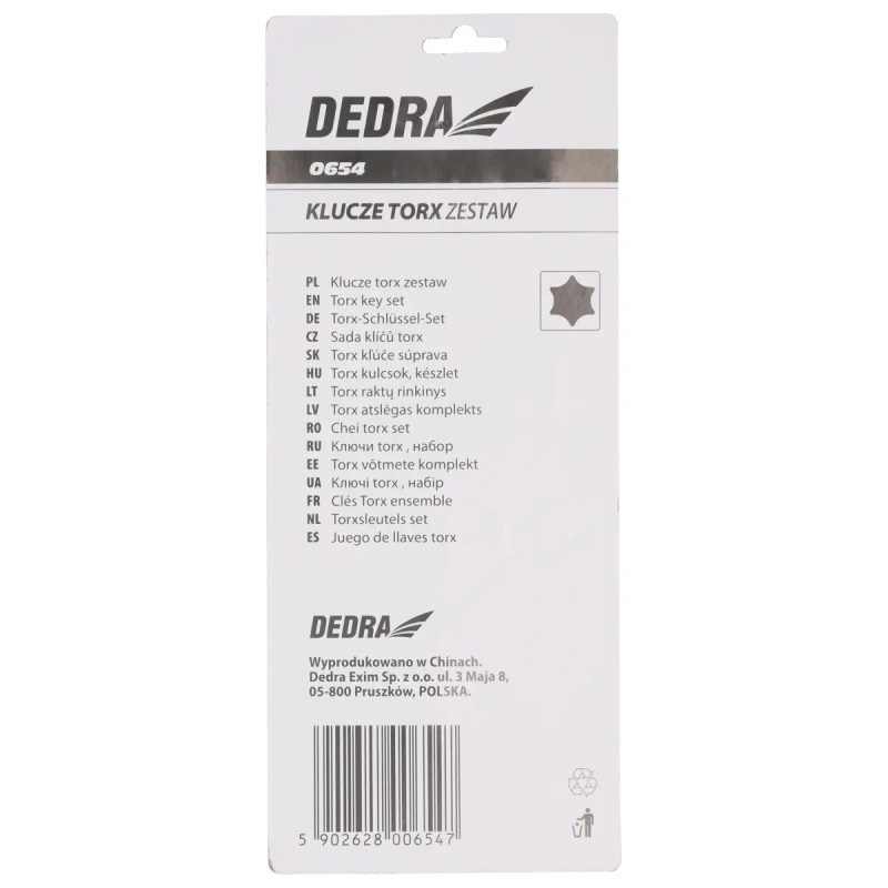 Sada TORX kľúčov CrV T10-T50, 9 ks, extra dlhé, v plastovom držiaku 4