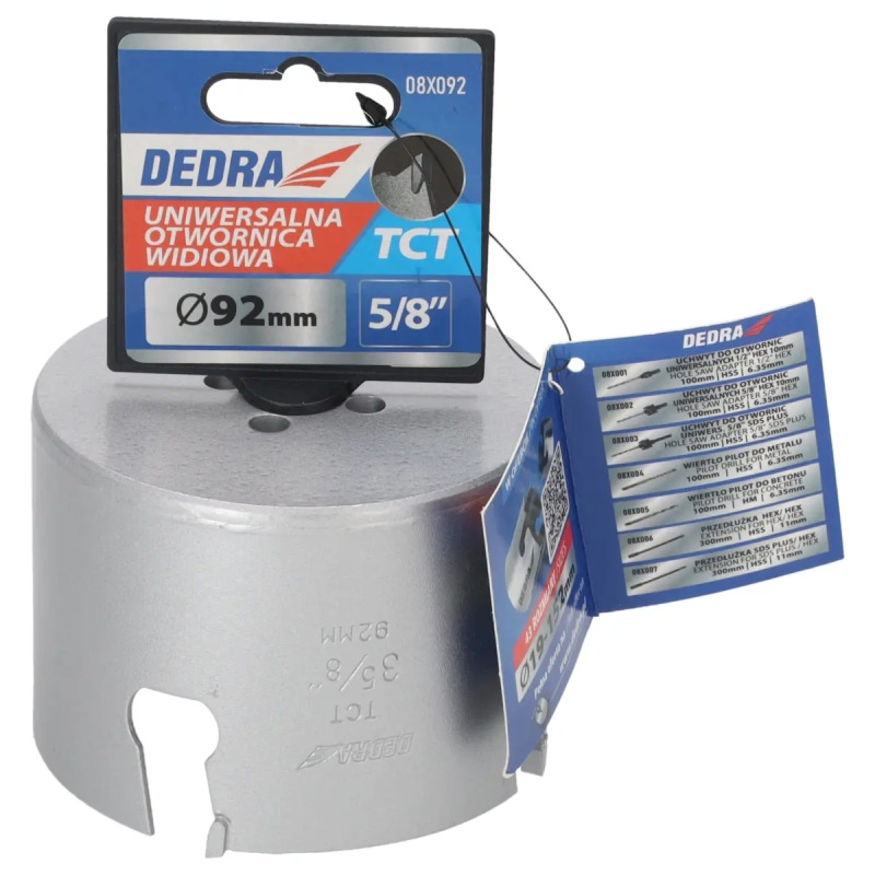 Univerzálny korunkový vrták TCT 92 mm 5/8'' 2