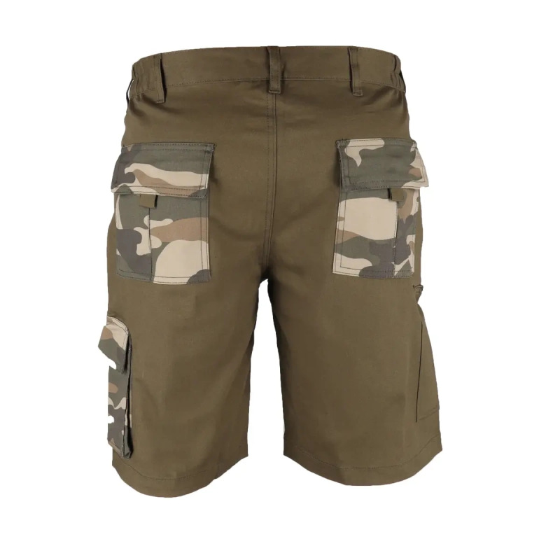 Maskáčové šortky, veľkosť XXL, bavlna+elastan, 240g/m2 2