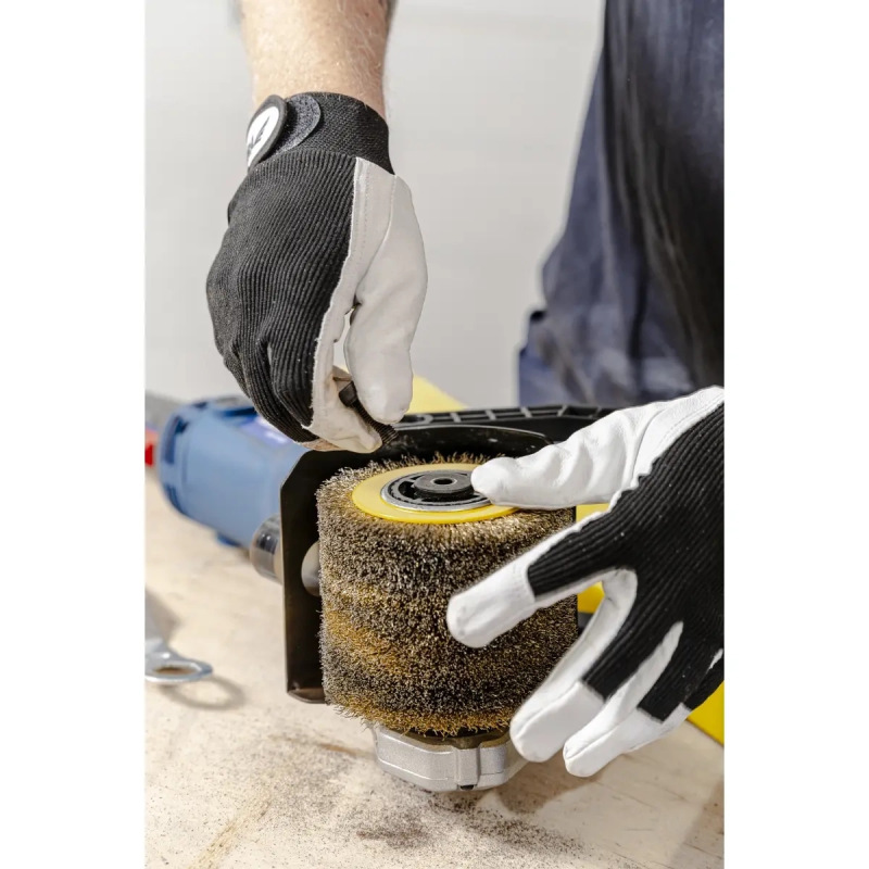 Ochranné rukavice, bravčová lícová koža, veľkosť 9, čierne 1