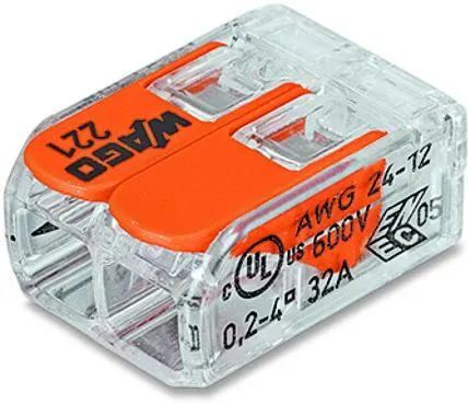 Spojovacia svorka WAGO 2x 0,2-4mm2, typ 221-412 – 2