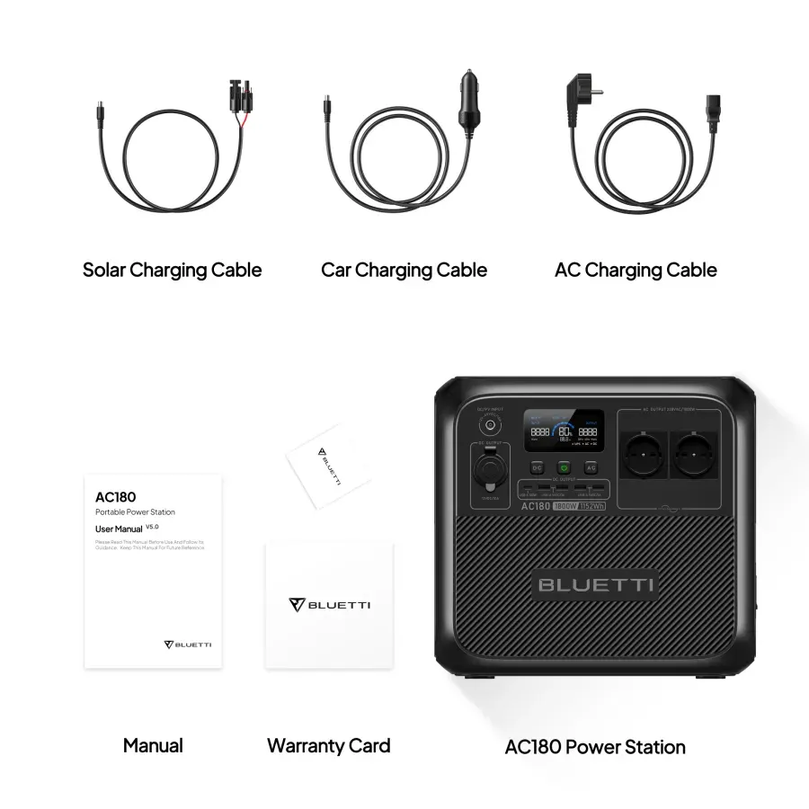 Prenosná elektráreň BLUETTI AC180 1800W – 8