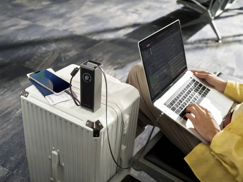EcoFlow RAPID Power Bank (25000mAh, 170W) 2x100W USB-C kábel - strieborná – 4