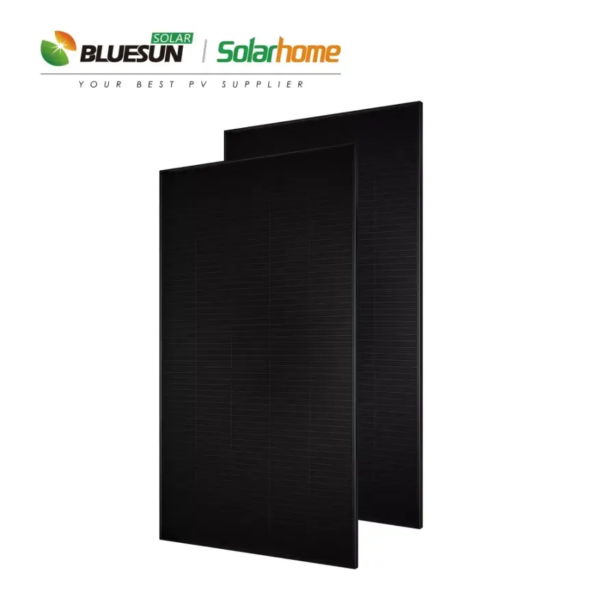 Fotovoltaický panel, Bluesun QUAD čierny mono šindľový 440Wp, celo čierny – 2