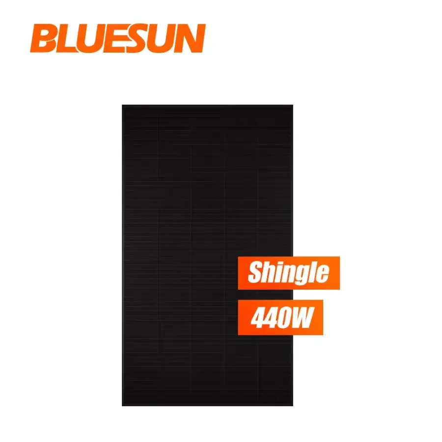 Fotovoltaický panel, Bluesun QUAD čierny mono šindľový 440Wp, celo čierny – 3