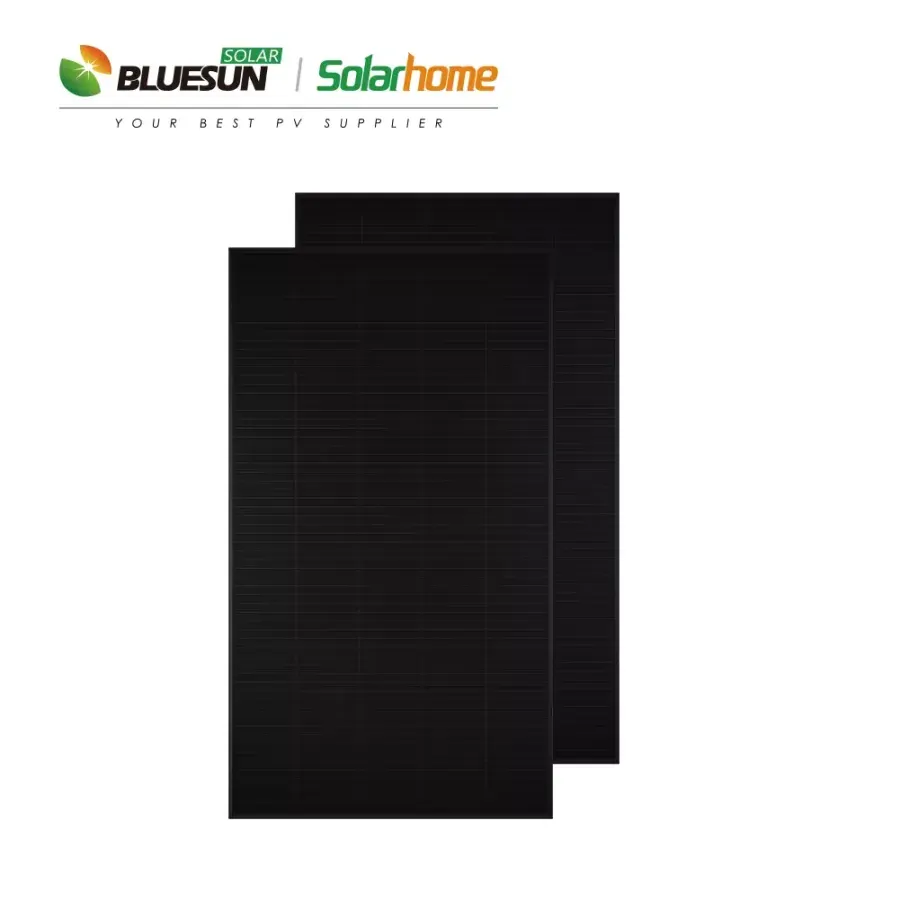 Fotovoltaický panel, Bluesun QUAD čierny mono šindľový 440Wp, celo čierny – 4